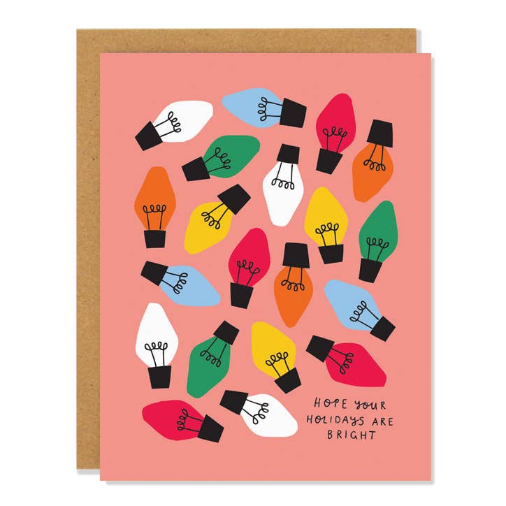 Christmas Lights - Greeting Card-zoom-