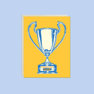 1 Dad Trophy Card – Foil Father’s Day Card - Saturday Morning
