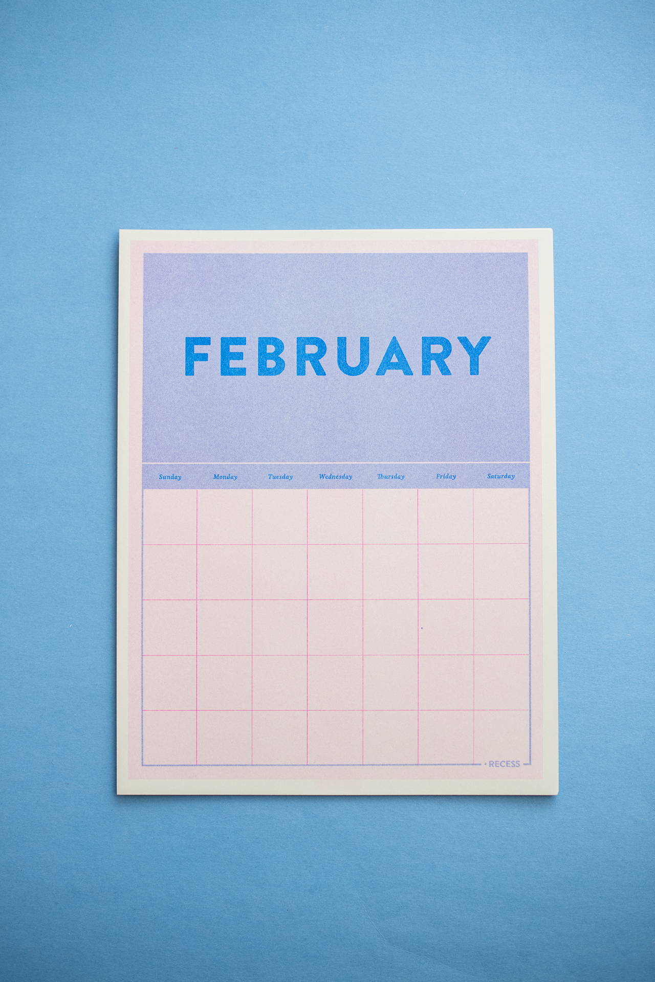 Risograph Undated Calendar