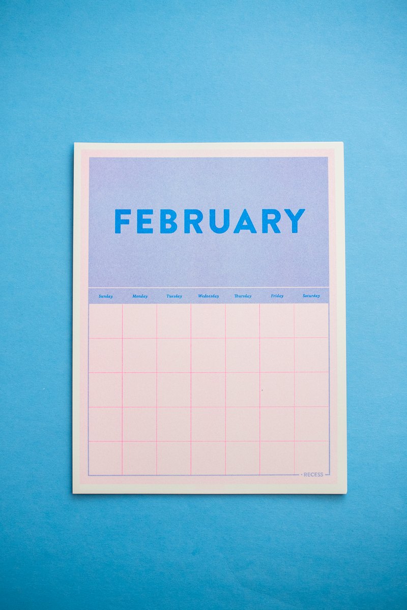Risograph Undated Calendar-zoom-