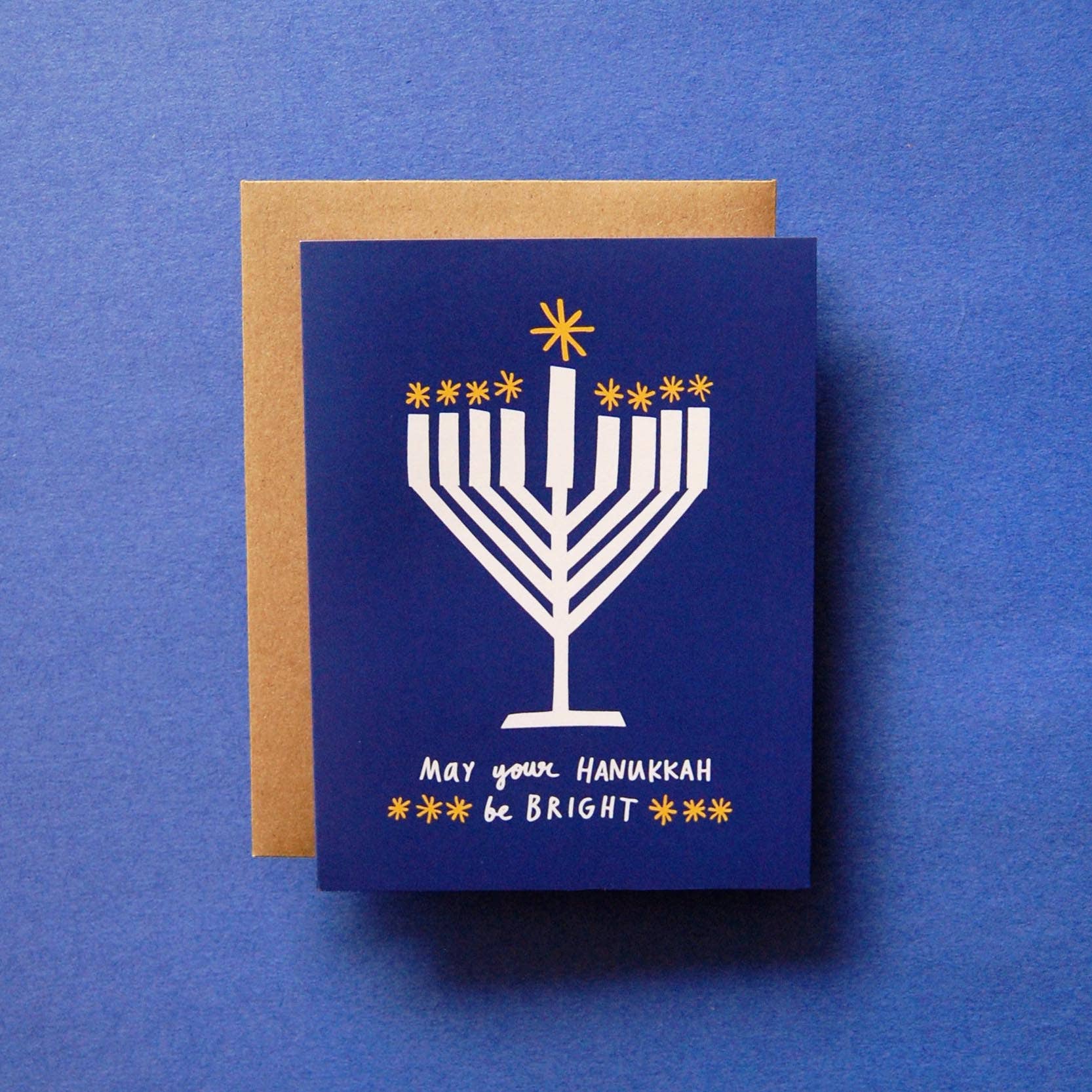 Menorah - Greeting Card