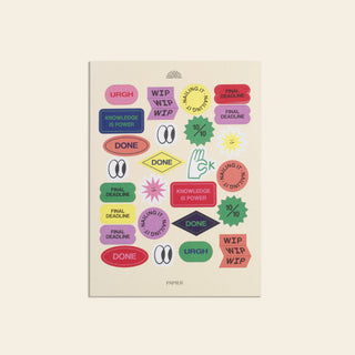 Sticker Set, Academic -  Find the Balance