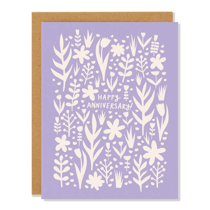 Lavender Anniversary - Greeting Card-1