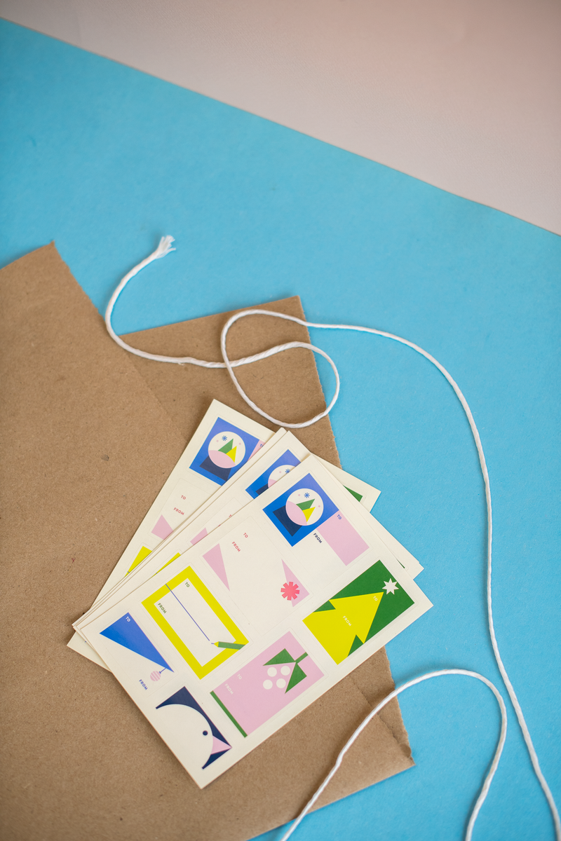 Sticker Sheet : Holiday Christmas Gift Tags-zoom-