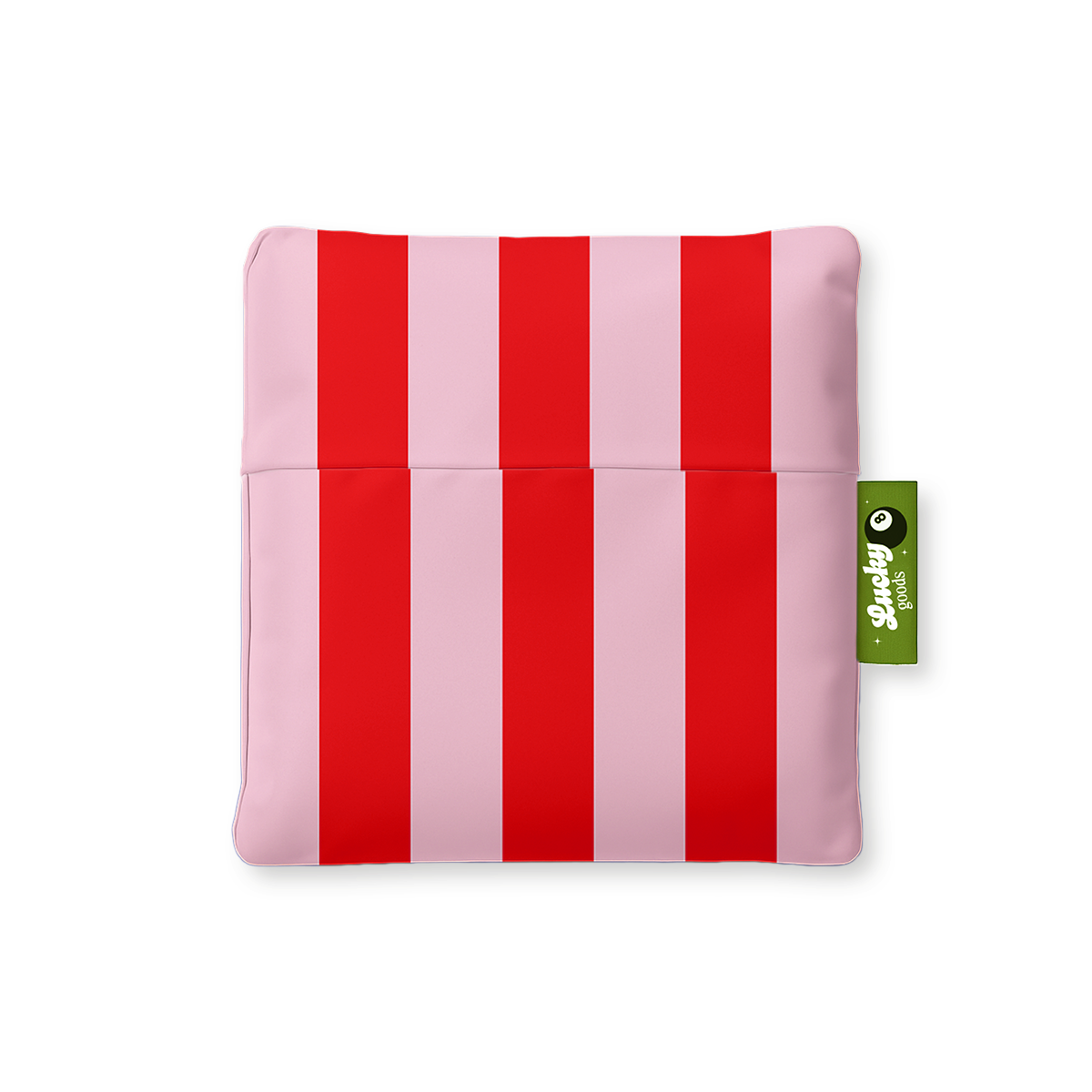 Pink & Red Stripes Foldable Nylon Tote-3