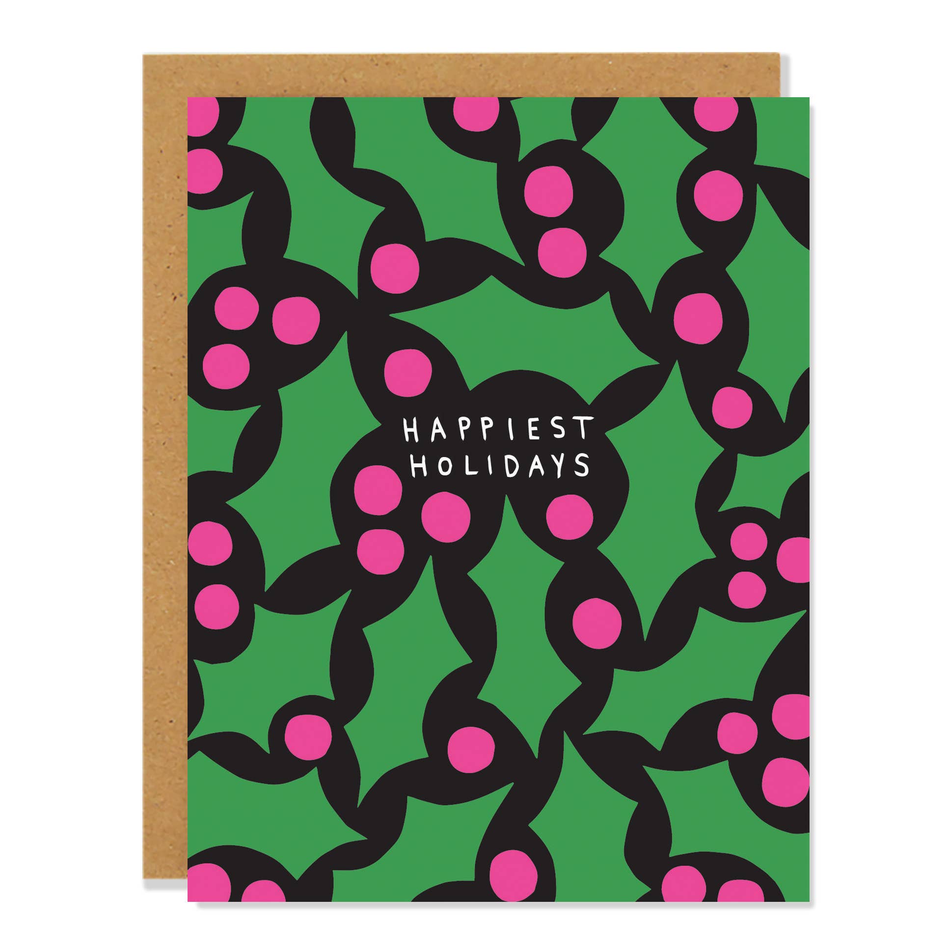 Holly Holidays - Greeting Card