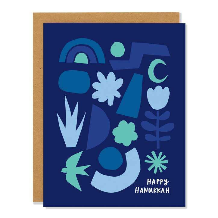 Abstract Hanukkah Greeting Card