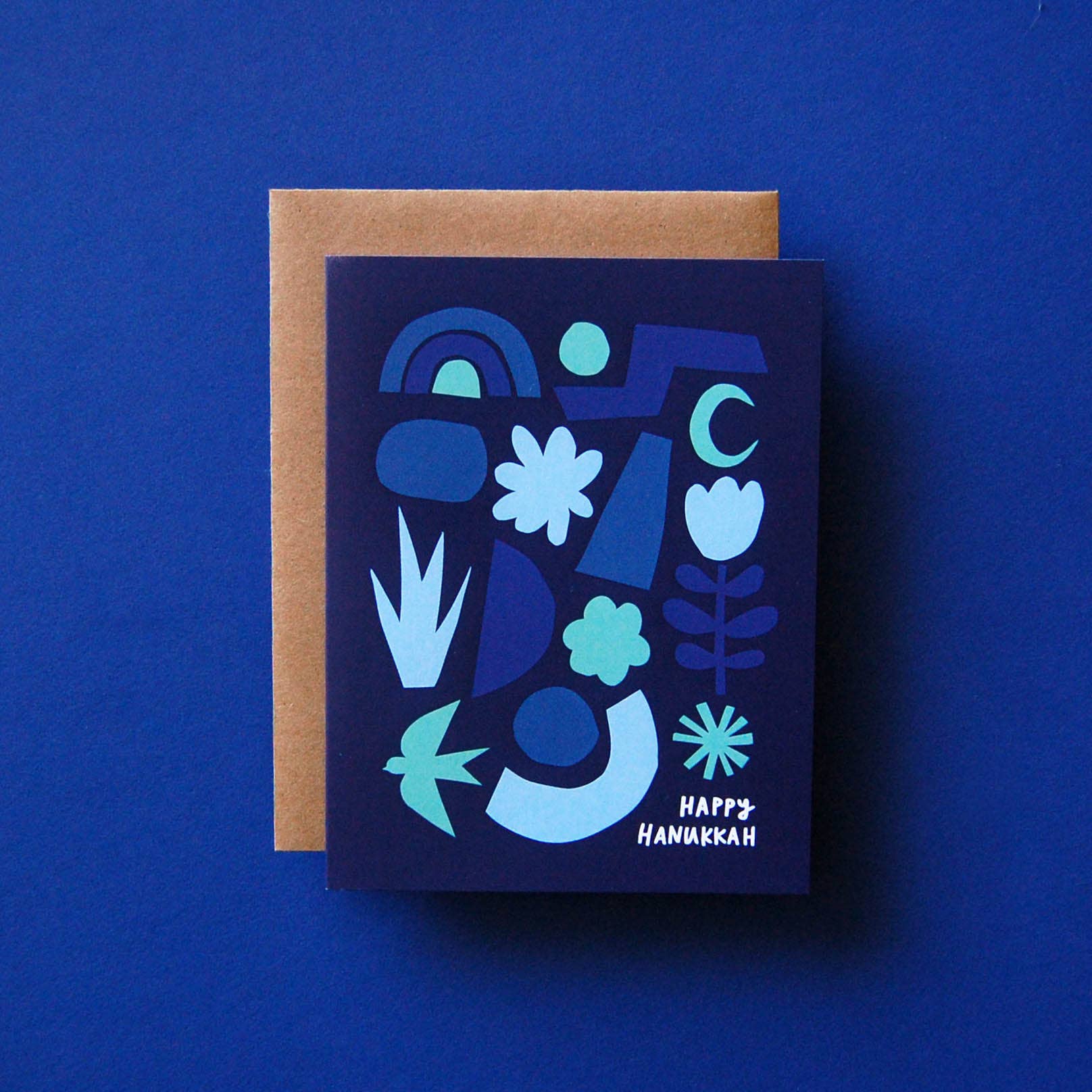 Abstract Hanukkah Greeting Card