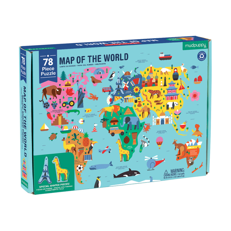 Map of the World Geography Puzzle-zoom-