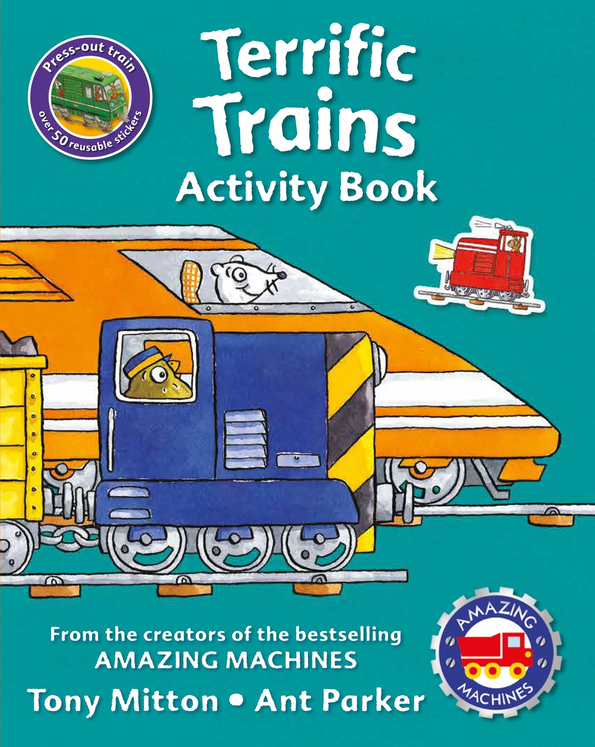 Amazing Machines Terrific Trains Sticker Activity Book-zoom-1