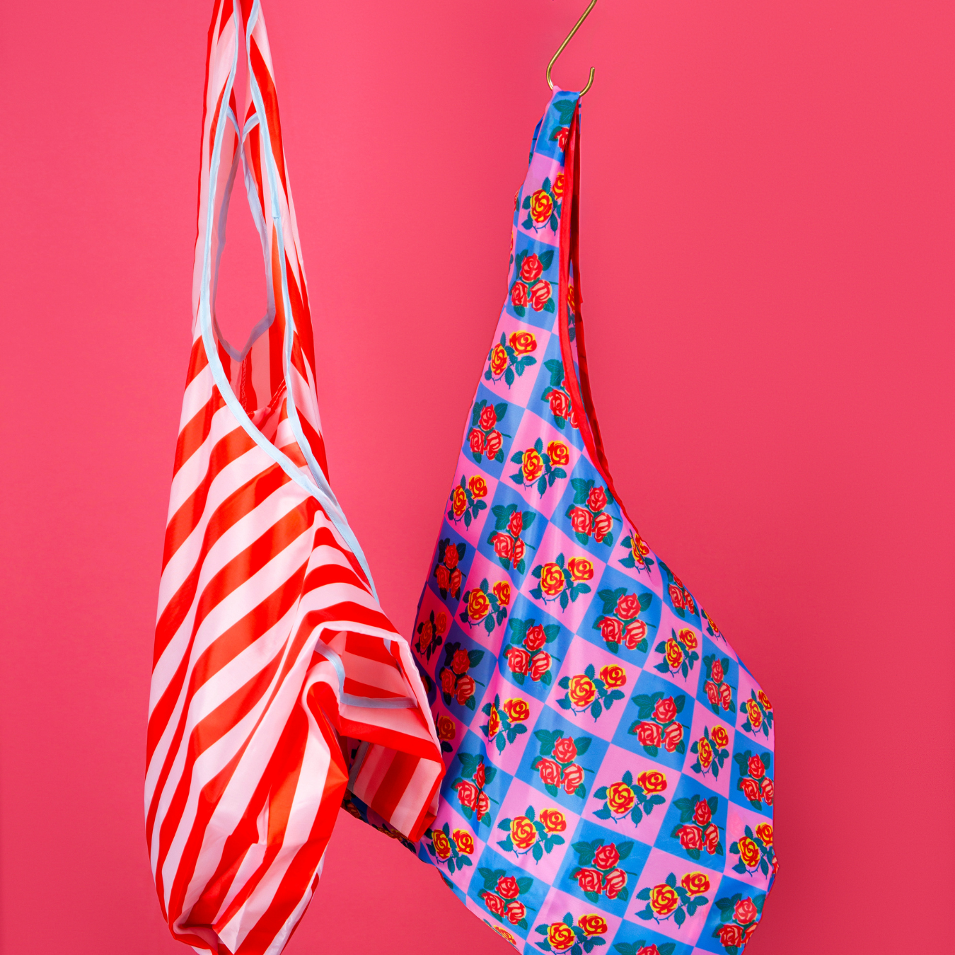 Charming Florals Foldable Nylon Tote-zoom-6