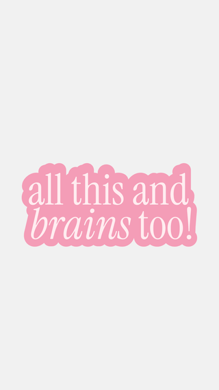 All This And Brains Too - Sticker - Saturday Morning