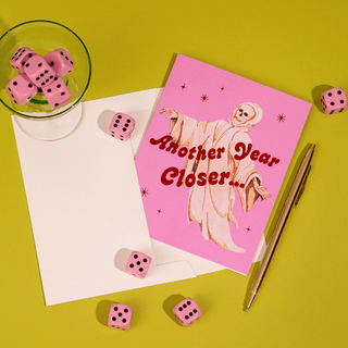 Another Year Closer Card – Funny Birthday Greeting - Saturday Morning