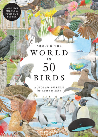 Around the World in 50 Birds 1000 Piece Puzzle - Saturday Morning