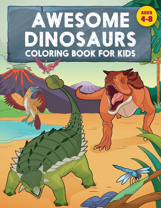 Awesome Dinosaurs Coloring Book for Kids - Saturday Morning
