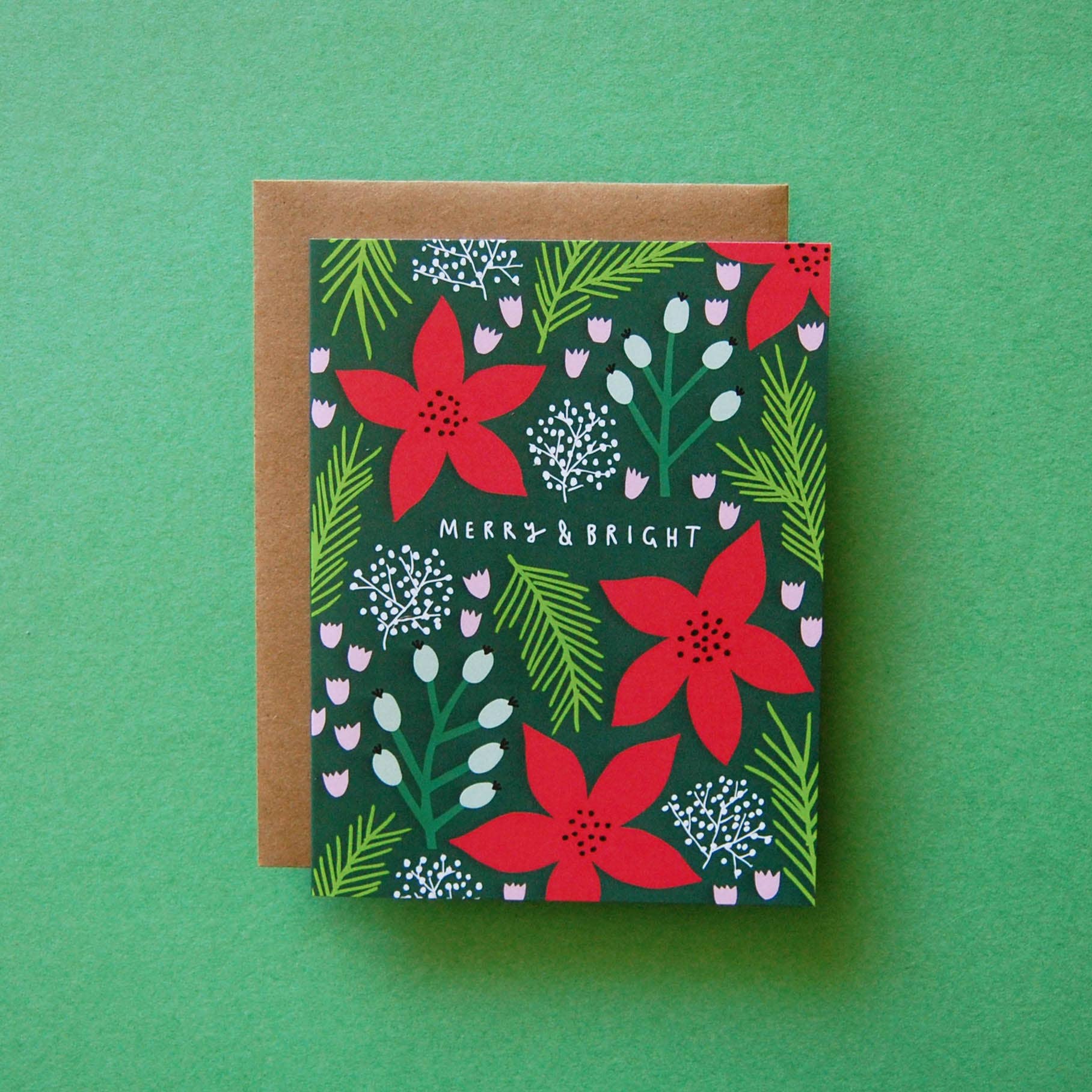 Poinsettias - Holiday Card-3