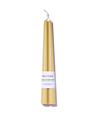 Beeswax/Soy Blend Taper Candles - Maize - Saturday Morning