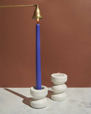 Beeswax/Soy Blend Taper Candles - Royal Blue - Saturday Morning