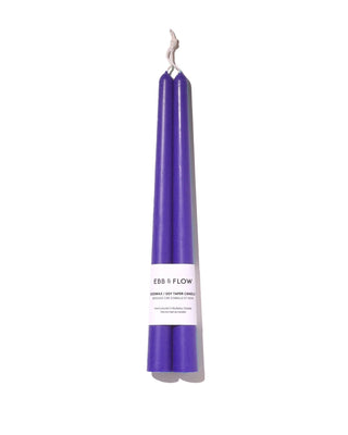 Beeswax/Soy Blend Taper Candles - Royal Blue - Saturday Morning