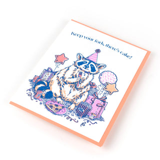 Birthday Raccoon Card - Saturday Morning