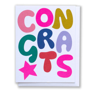 Bold Bubble Congrats Card - Saturday Morning
