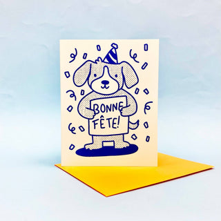 Bonne Fête Greeting Card - Saturday Morning
