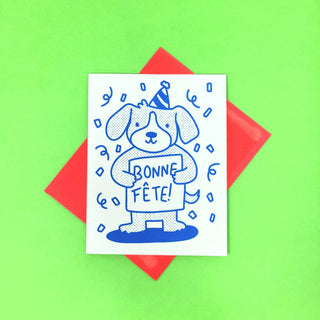 Bonne Fête Greeting Card - Saturday Morning