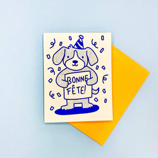 Bonne Fête Greeting Card - Saturday Morning
