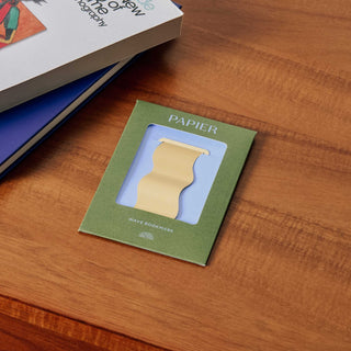 Brass Metal Bookmark - Wave - Saturday Morning