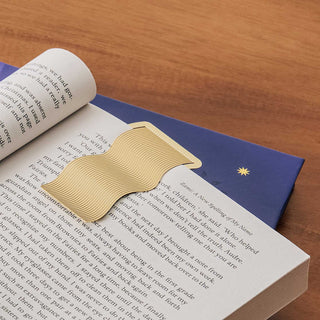 Brass Metal Bookmark - Wave - Saturday Morning
