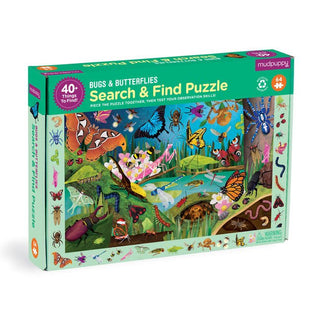 Bugs & Butterflies 64 Piece Search & Find Puzzle - Saturday Morning