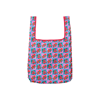 Charming Florals Foldable Nylon Tote - Saturday Morning
