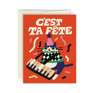 CHAT FESTIF — Greeting Card - Saturday Morning