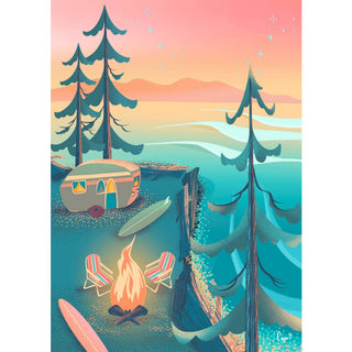 Coastal Camping 1000 - Piece Puzzle | Designed in BC Canada - Saturday Morning