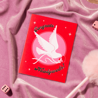 Congrats Newlyweds Dove – Foil Wedding ✿ Love Card - Saturday Morning