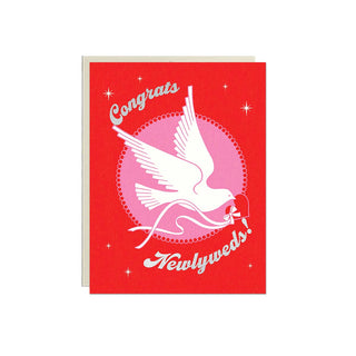 Congrats Newlyweds Dove – Foil Wedding ✿ Love Card - Saturday Morning
