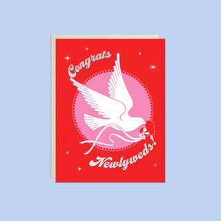 Congrats Newlyweds Dove – Foil Wedding ✿ Love Card - Saturday Morning