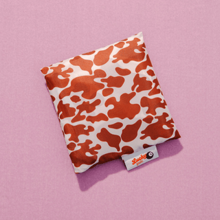 Cow Print Foldable Nylon Tote - Saturday Morning