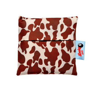 Cow Print Foldable Nylon Tote - Saturday Morning