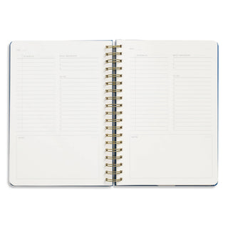 Daily Planner, Undated, B5 Spiral Hardcover - Bold - Saturday Morning