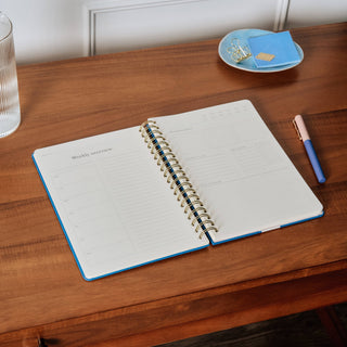 Daily Planner, Undated, B5 Spiral Hardcover - Bold - Saturday Morning