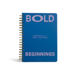 Daily Planner, Undated, B5 Spiral Hardcover - Bold - Saturday Morning
