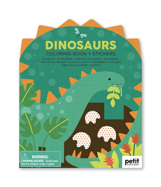 Dinosaurs Coloring Book + Stickers - Saturday Morning