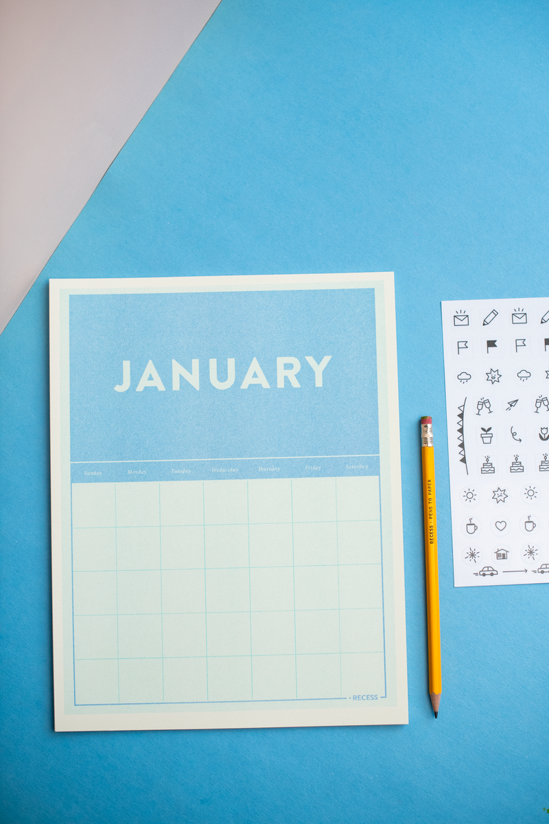 Risograph Undated Calendar-zoom-