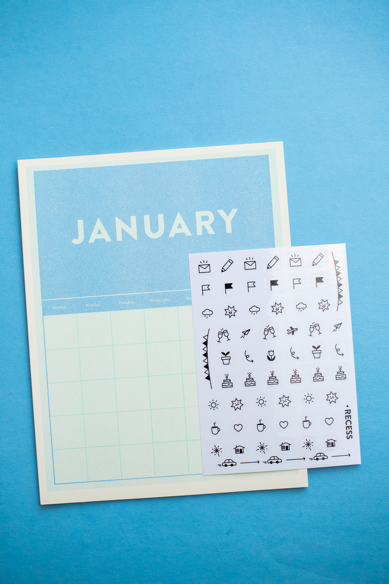 Risograph Undated Calendar-zoom-
