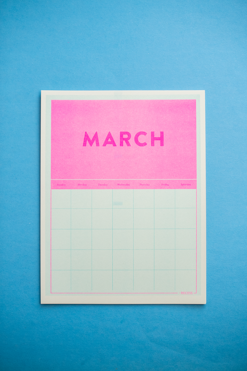 Risograph Undated Calendar-zoom-