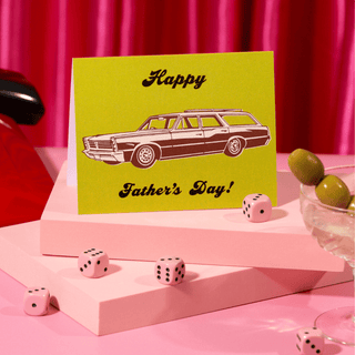 Father’s Day Car – Foil Father’s Day Card - Saturday Morning