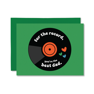 For The Record Best Dad Card - Saturday Morning