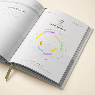Guided Gratitude Journal, A5 Hardcover - Reflect - Saturday Morning