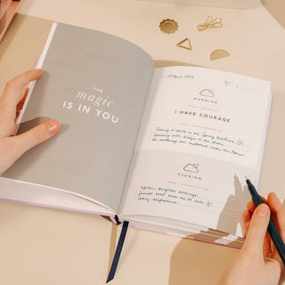 Guided Gratitude Journal, A5 Hardcover - Reflect - Saturday Morning